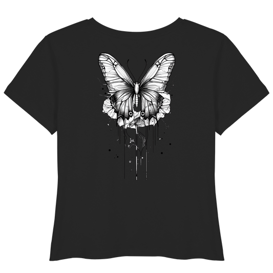 Schmetterlings Träume nur Rücken Druck - Womens Organic Lightweight T-Shirt