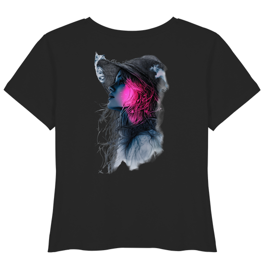 Frau nur Rücken Druck - Womens Organic Lightweight T-Shirt