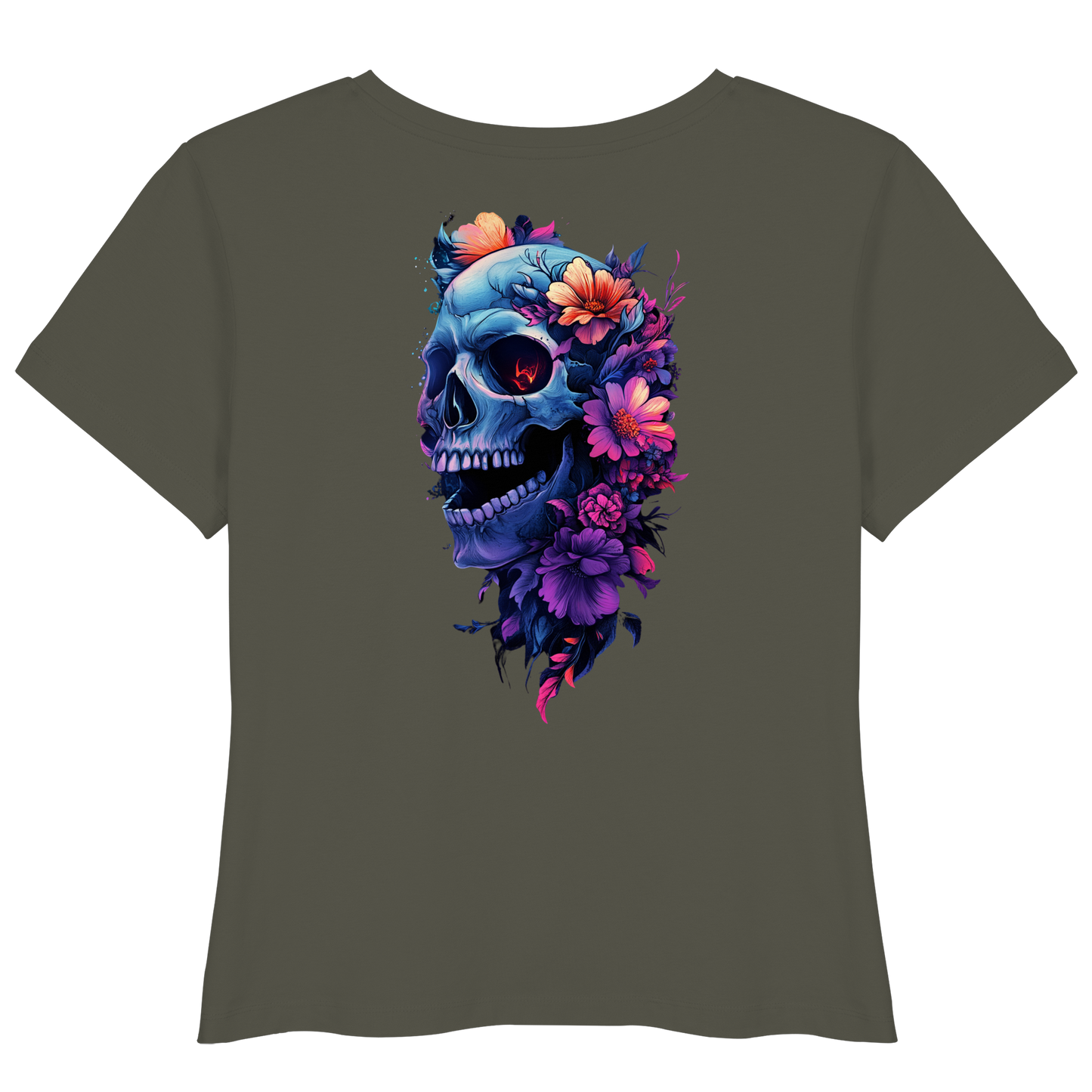Totenkopfs Blüte  - Womens Organic Lightweight T-Shirt