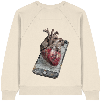 Social Media killed my Love - Womens Organic Raglan Sweatshirt