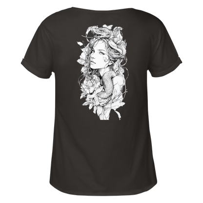 Schlangenkönigin  - Womens Roll-Up T-Shirt