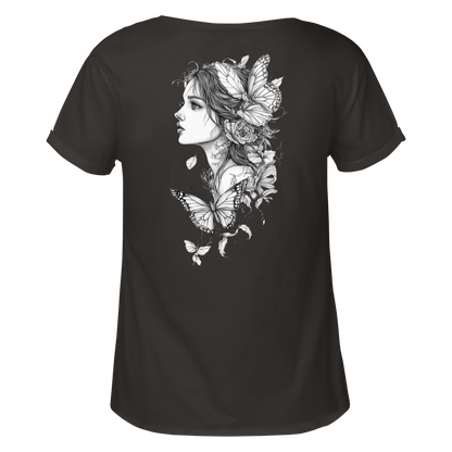 Schmetterlings träume  - Womens Roll-Up T-Shirt