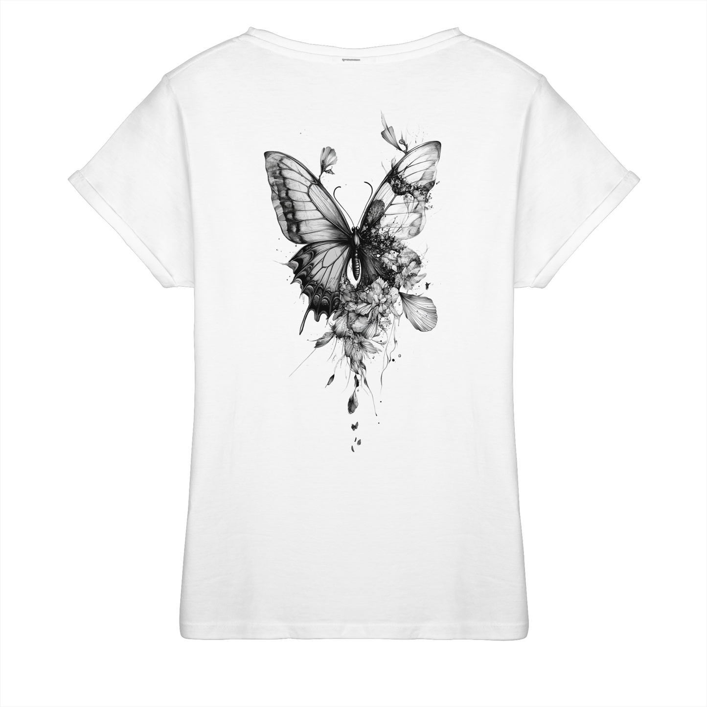 Schmetterling - Womens Roll-Up T-Shirt