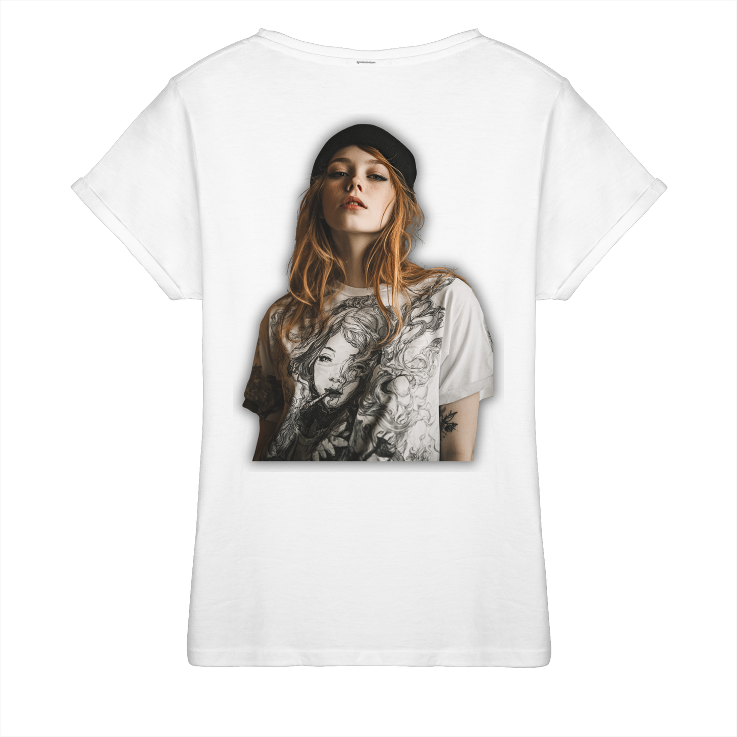 I only smoke the good Stuff - Womens Roll-Up T-Shirt