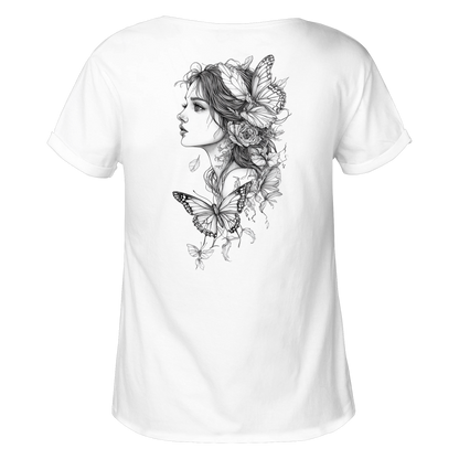 Schmetterlings träume  - Womens Roll-Up T-Shirt