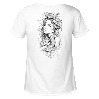 Schlangenkönigin  - Womens Roll-Up T-Shirt