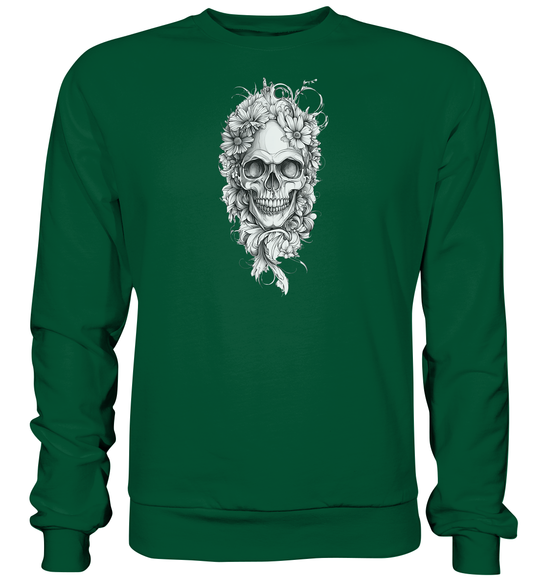 Totenkopfs Blüte  - Basic Sweatshirt