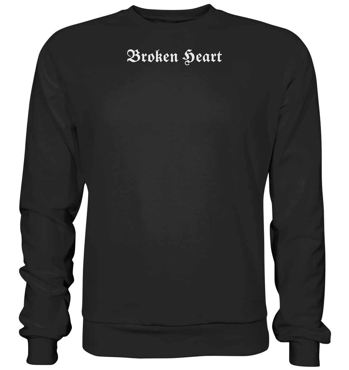 Broken Heart Black - Basic Sweatshirt