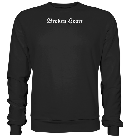Broken Heart Black - Basic Sweatshirt