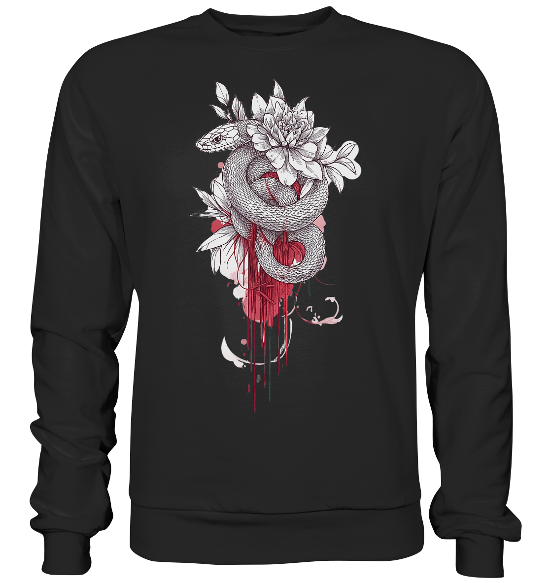 Schlange nur Vorderseiten Druck - Basic Sweatshirt