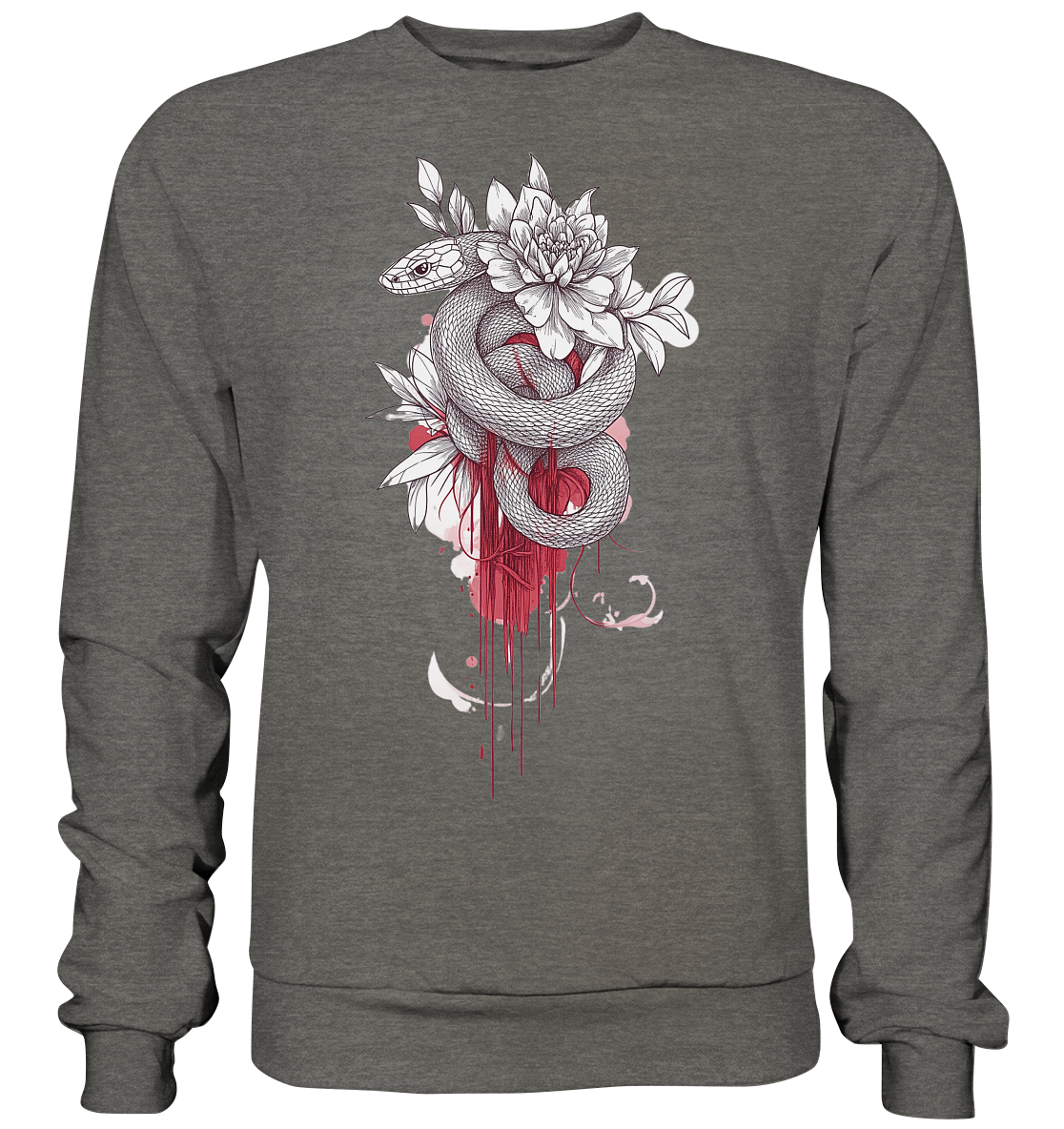 Schlange nur Vorderseiten Druck - Basic Sweatshirt
