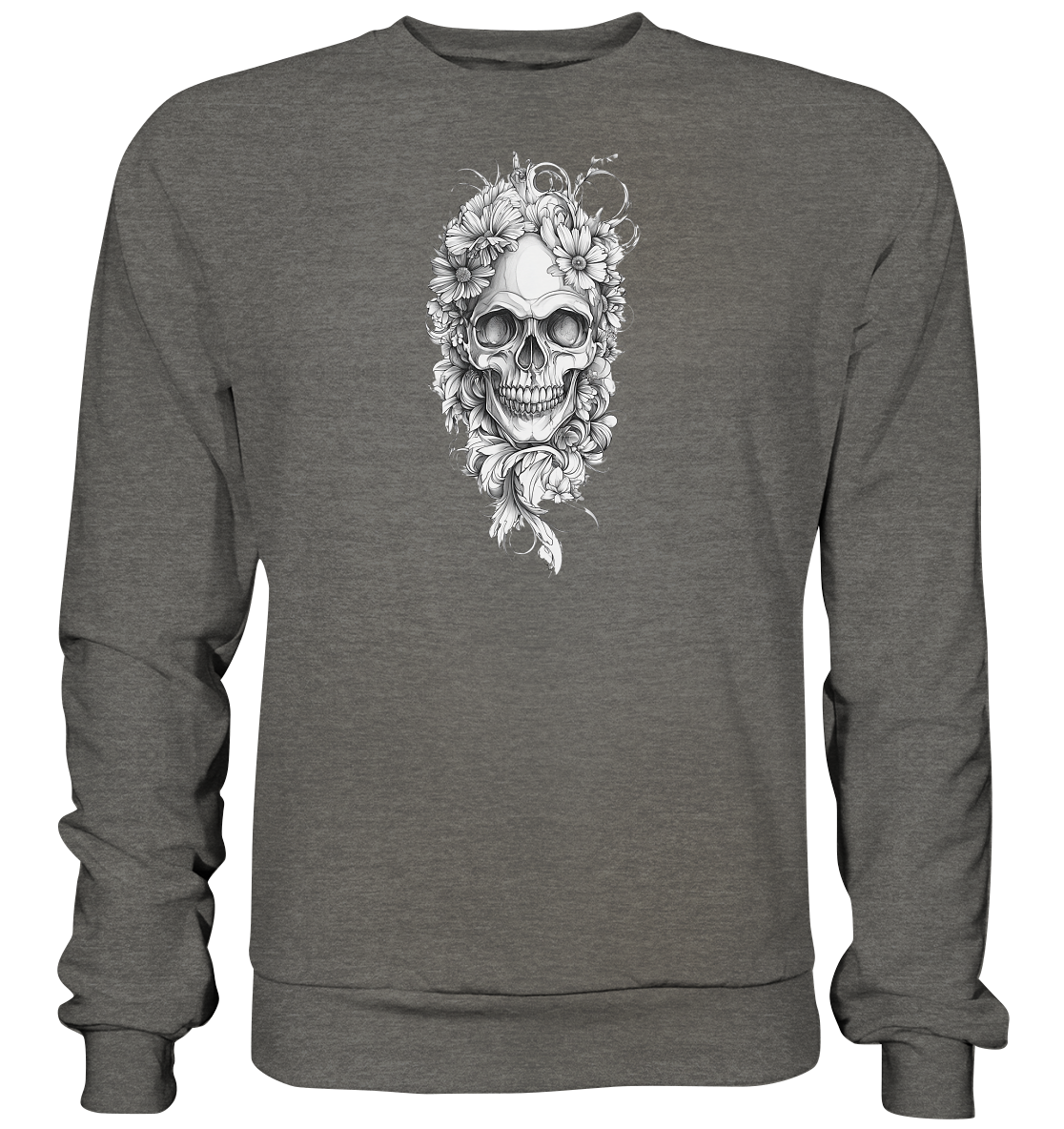 Totenkopfs Blüte  - Basic Sweatshirt