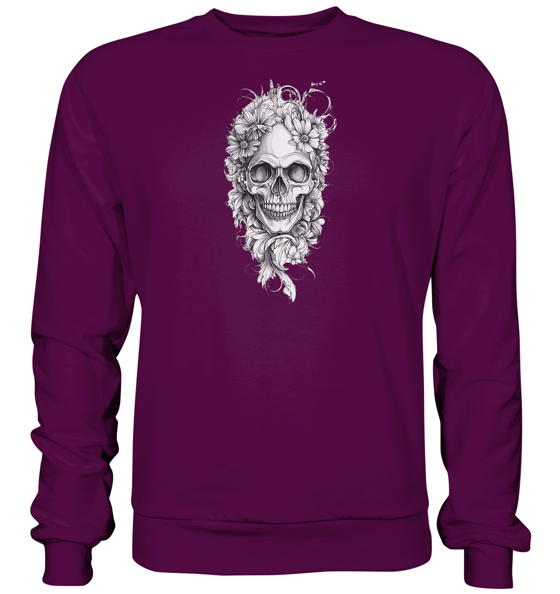 Totenkopfs Blüte  - Basic Sweatshirt