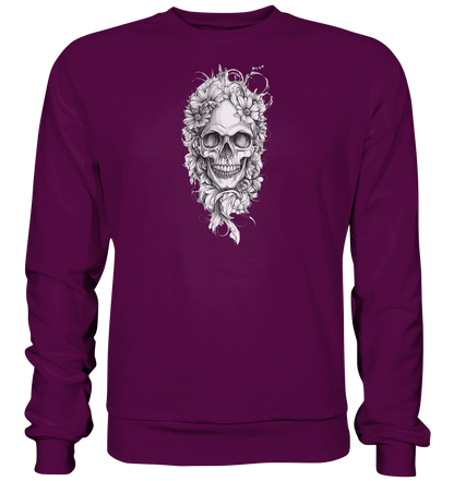 Totenkopfs Blüte  - Basic Sweatshirt