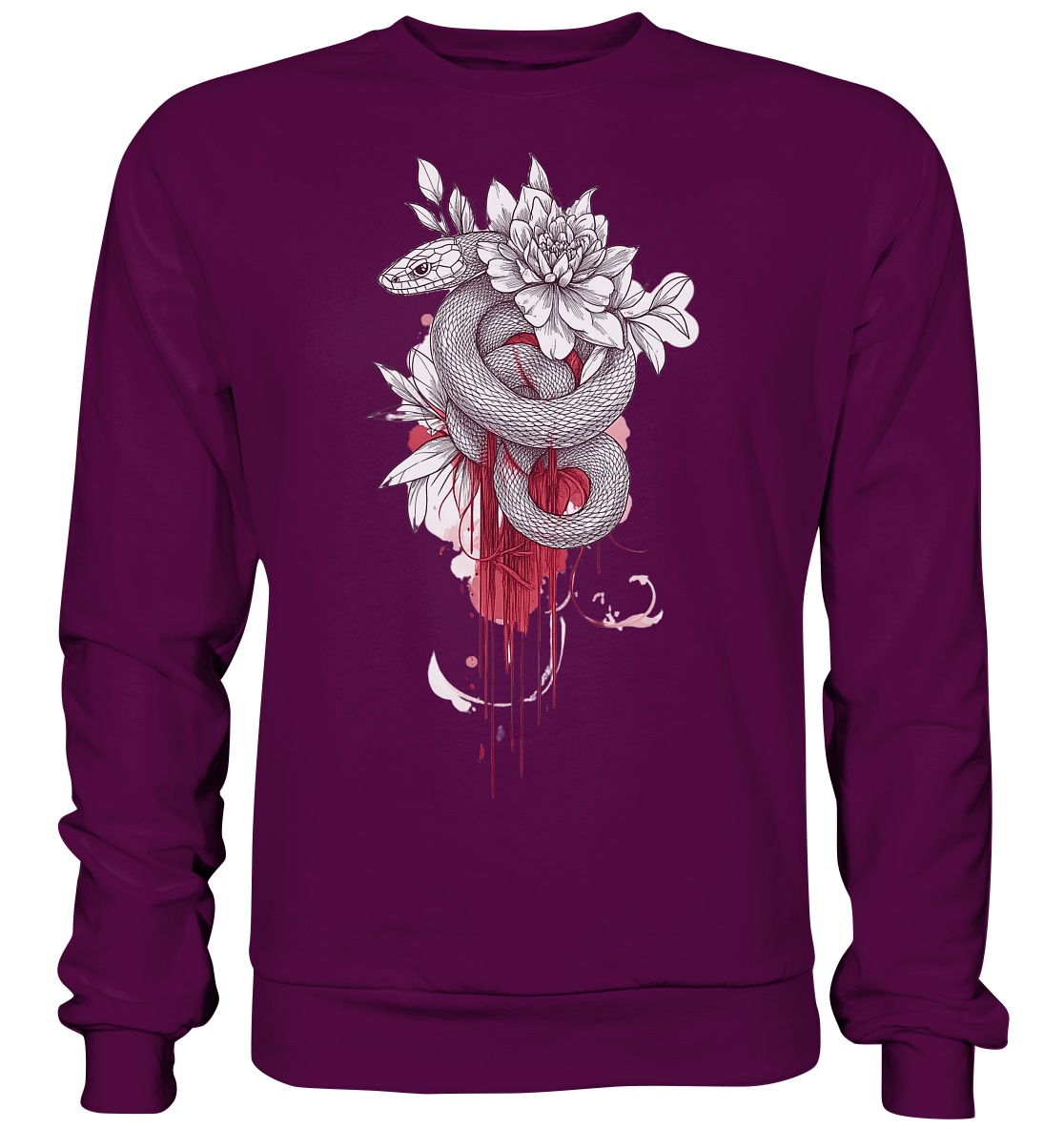Schlange nur Vorderseiten Druck - Basic Sweatshirt