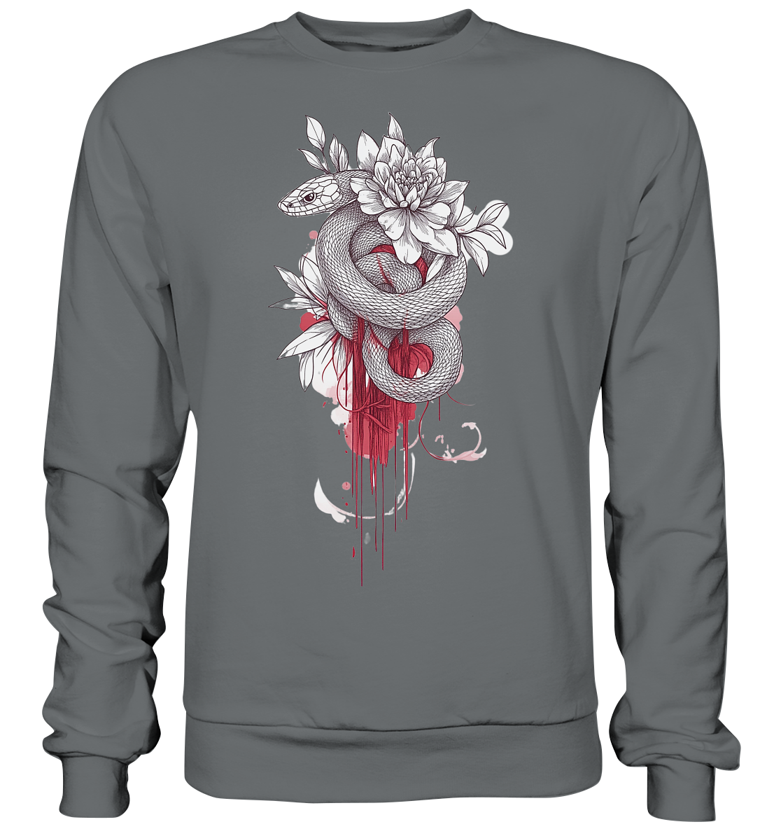 Schlange nur Vorderseiten Druck - Basic Sweatshirt