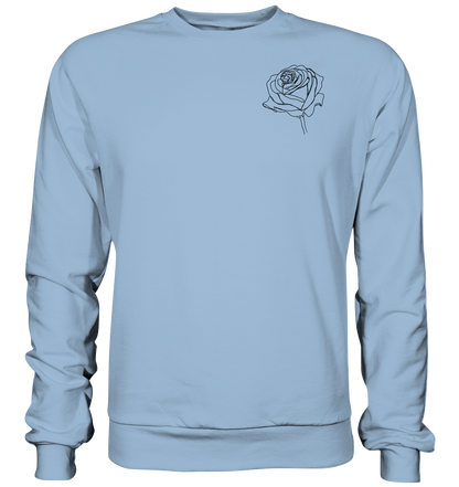 Rosen look, vor-Rückseite, verschiedene Farben - Basic Sweatshirt