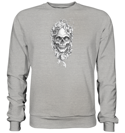 Totenkopfs Blüte  - Basic Sweatshirt