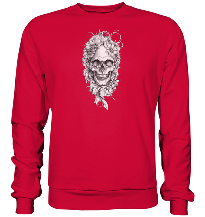 Totenkopfs Blüte  - Basic Sweatshirt