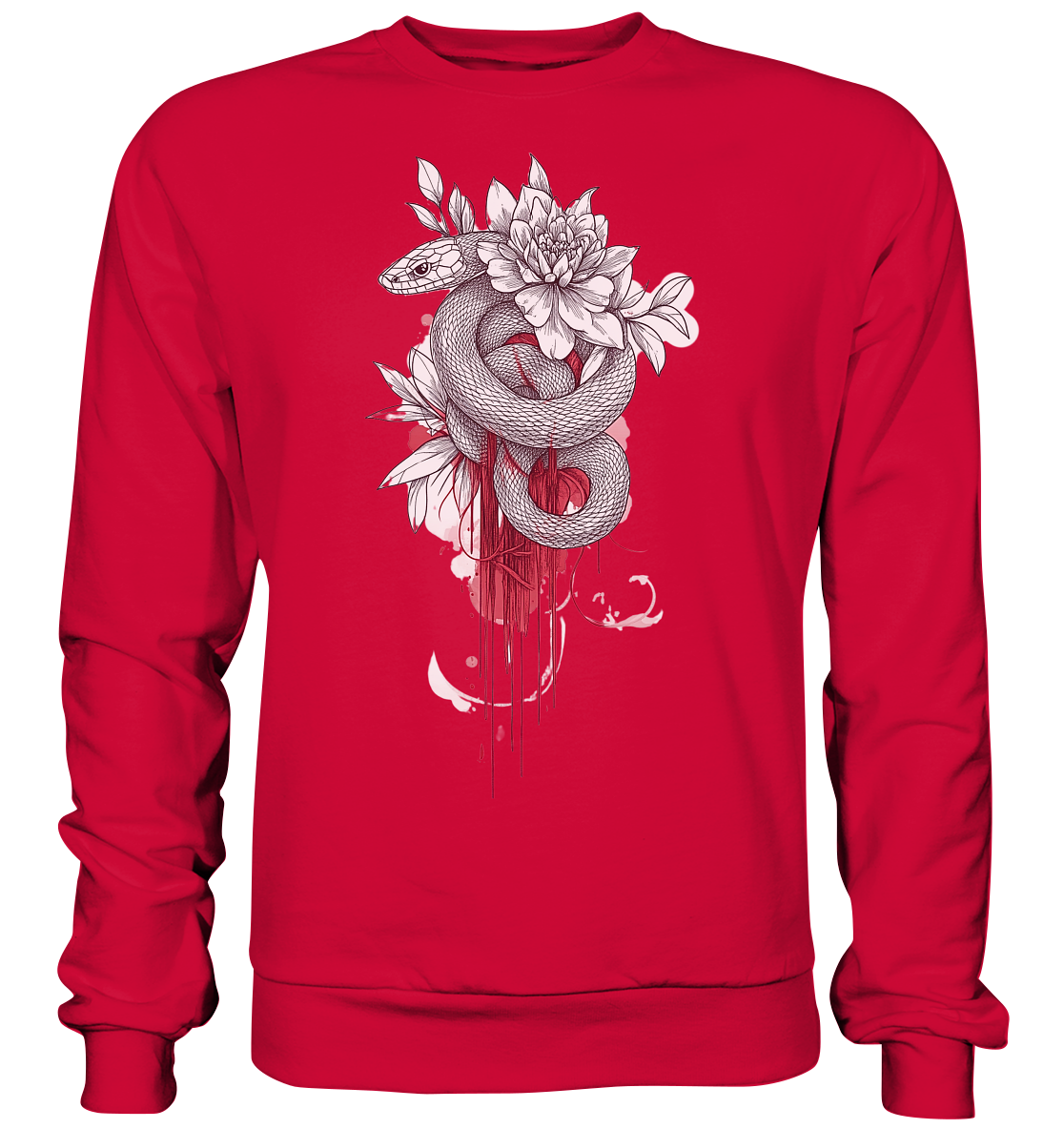 Schlange nur Vorderseiten Druck - Basic Sweatshirt