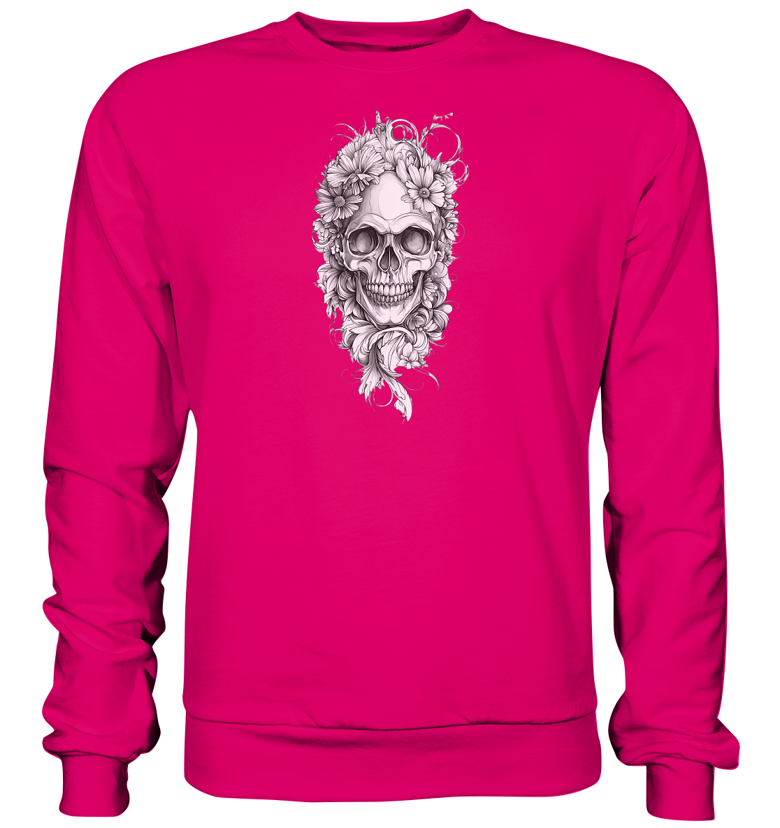 Totenkopfs Blüte  - Basic Sweatshirt