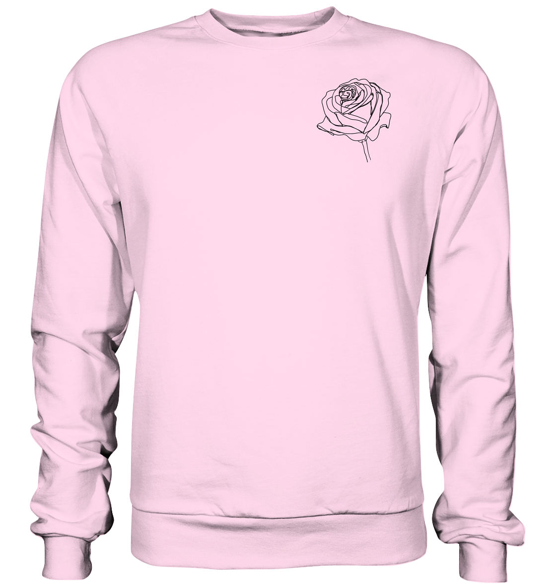 Rosen look, vor-Rückseite, verschiedene Farben - Basic Sweatshirt