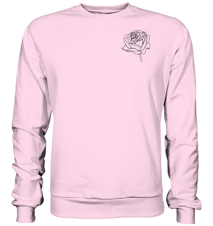 Rosen look, vor-Rückseite, verschiedene Farben - Basic Sweatshirt