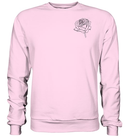 Rosen look, vor-Rückseite, verschiedene Farben - Basic Sweatshirt