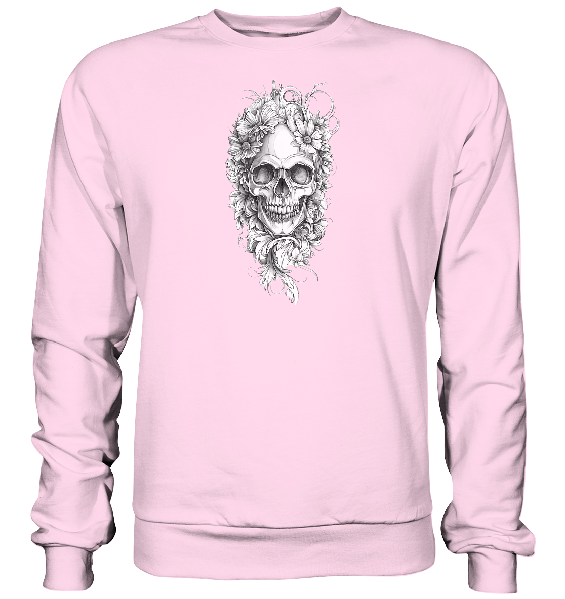 Totenkopfs Blüte  - Basic Sweatshirt