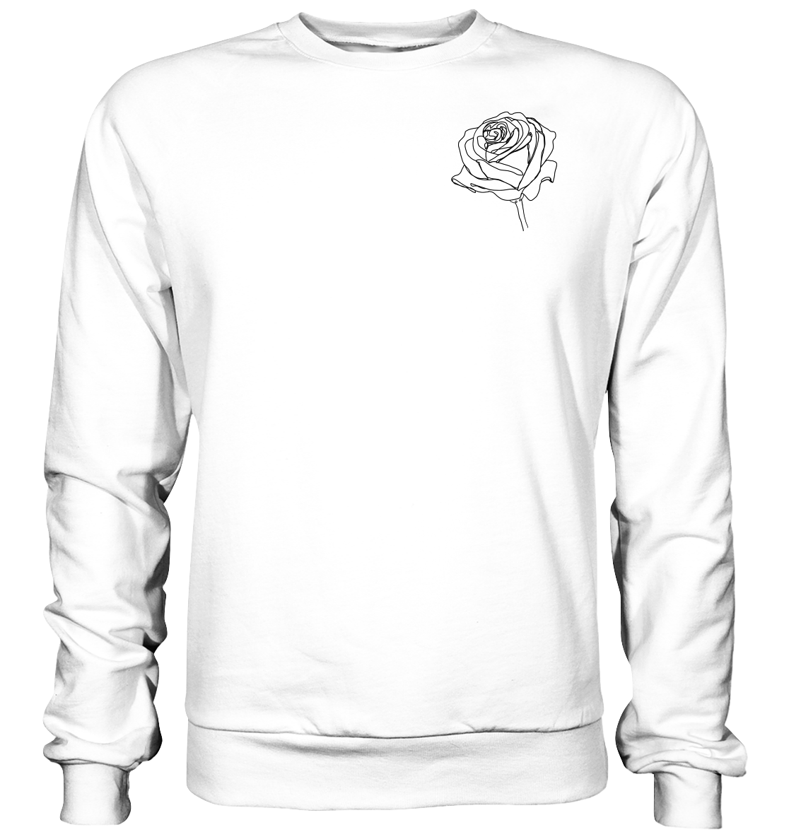 Rosen look, vor-Rückseite, verschiedene Farben - Basic Sweatshirt