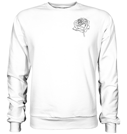 Rosen look, vor-Rückseite, verschiedene Farben - Basic Sweatshirt