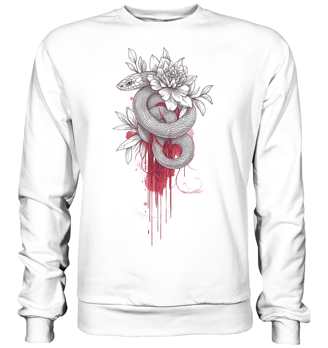 Schlange nur Vorderseiten Druck - Basic Sweatshirt