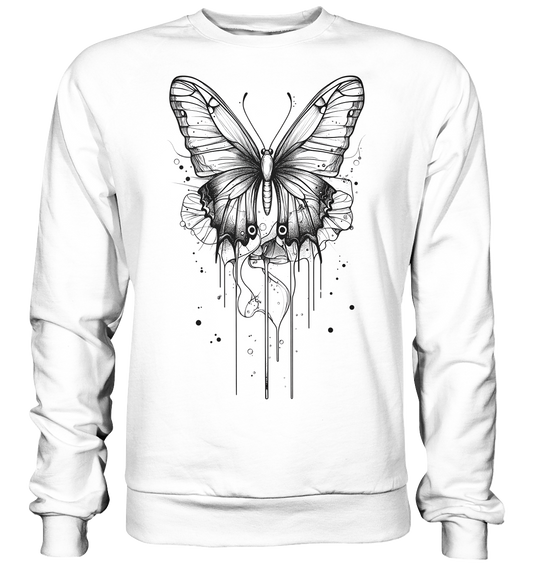 Schmetterlings Träume (nur Vorderseite Druck) - Basic Sweatshirt