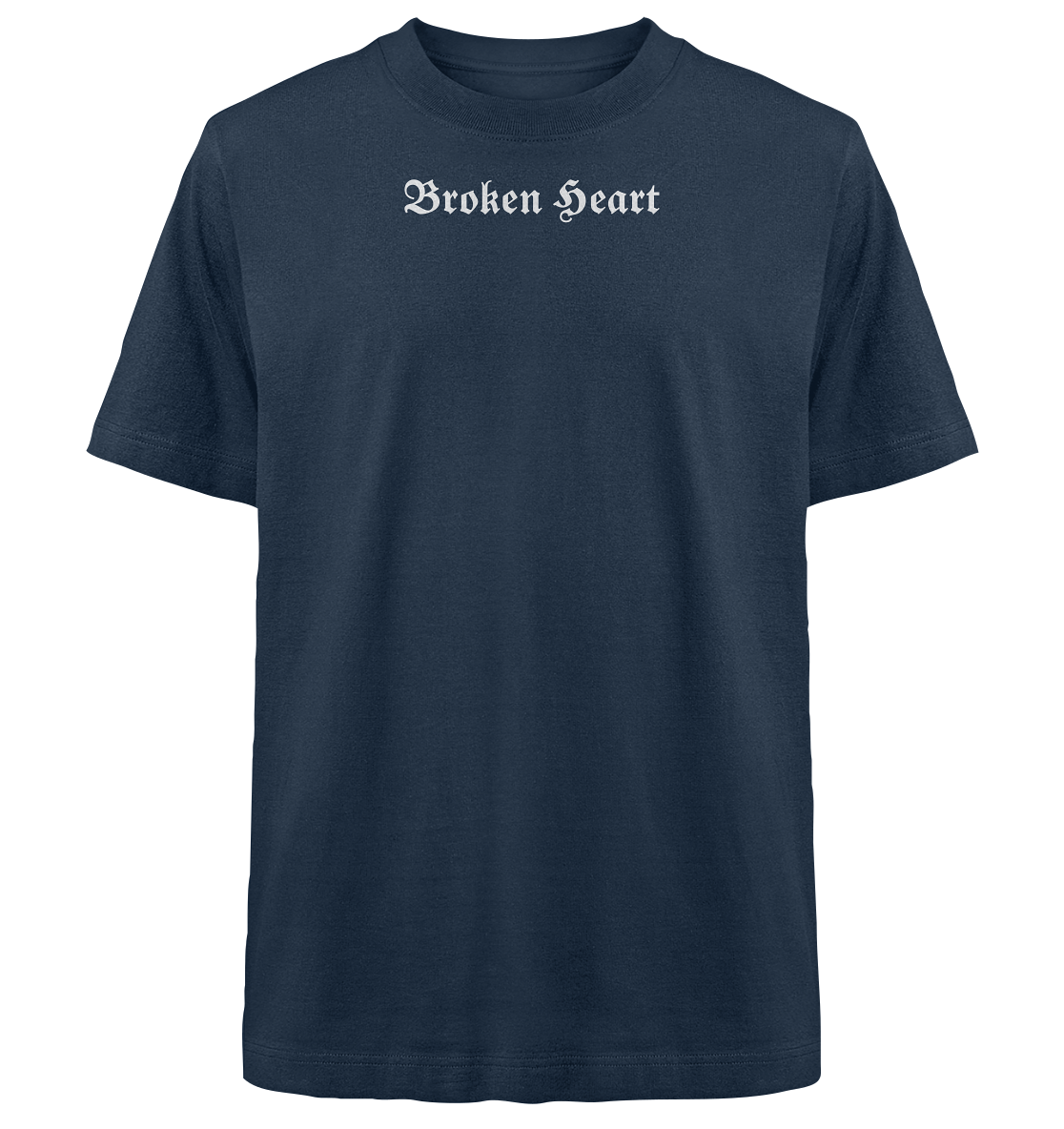 Broken Heart Black - Heavy Oversized Organic Shirt