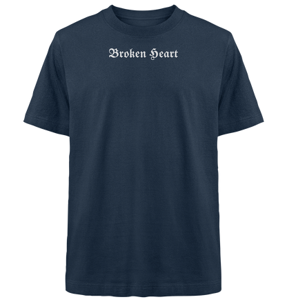 Broken Heart Black - Heavy Oversized Organic Shirt