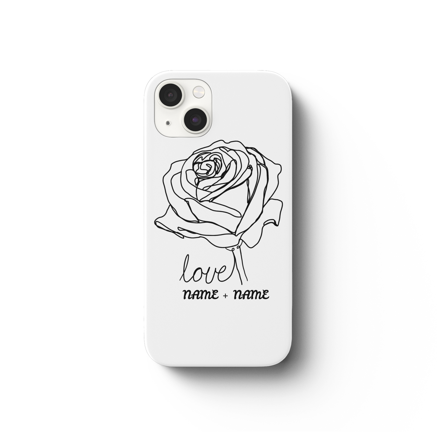Personalisierbar Handy hüllen Rosenliebe  - iPhone 13 Handyhülle