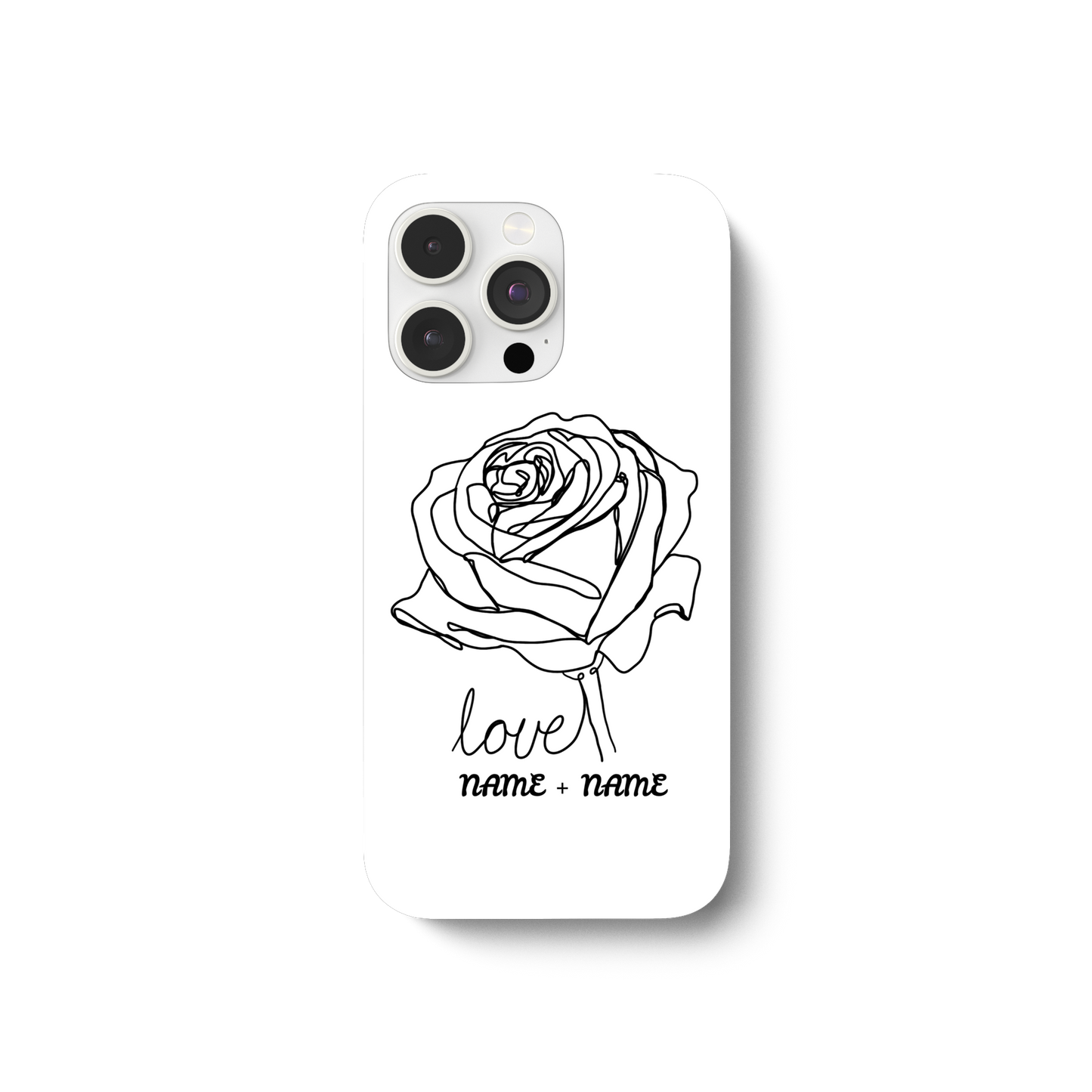 Personalisierbar Handy hüllen Rosenliebe  - iPhone 13 Pro Handyhülle