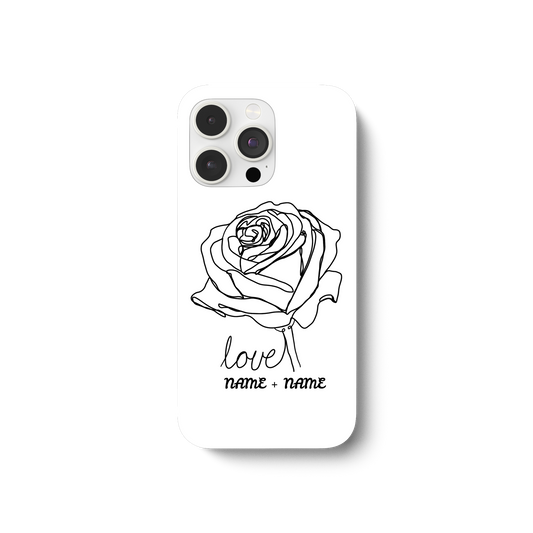 Personalisierbar Handy hüllen Rosenliebe  - iPhone 13 Pro Handyhülle