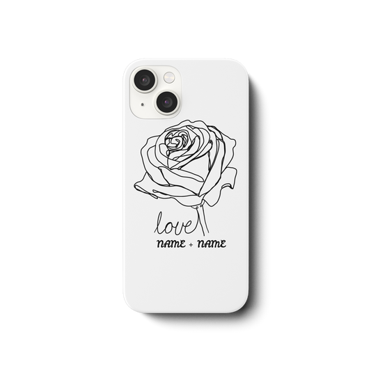 Personalisiere Handy hüllen Rosenliebe  - iPhone 14 Handyhülle