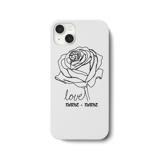 Personalisiere Handy hüllen Rosenliebe  - iPhone 14 Plus Handyhülle