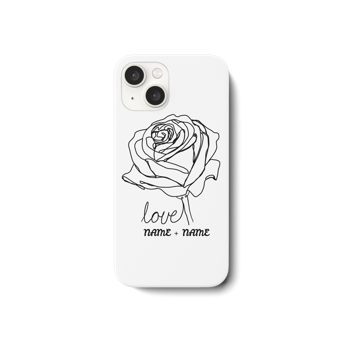 Personalisiere Handy hüllen Rosenliebe  - iPhone 15 Handyhülle