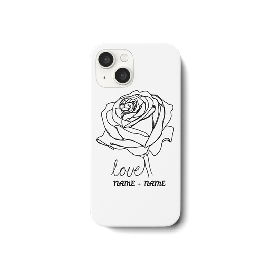 Personalisiere Handy hüllen Rosenliebe  - iPhone 15 Handyhülle