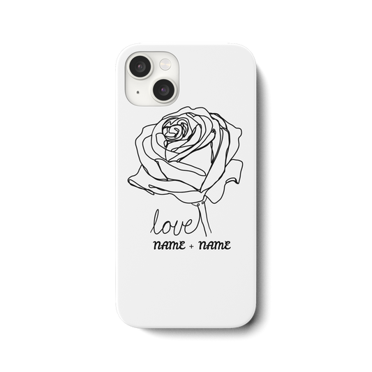 Personalisiere Handy hüllen Rosenliebe  - iPhone 15 Plus Handyhülle