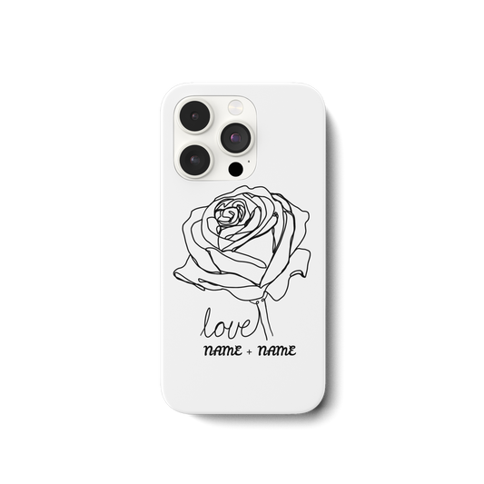 Personalisiere Handy hüllen Rosenliebe  - iPhone 15 Pro Handyhülle