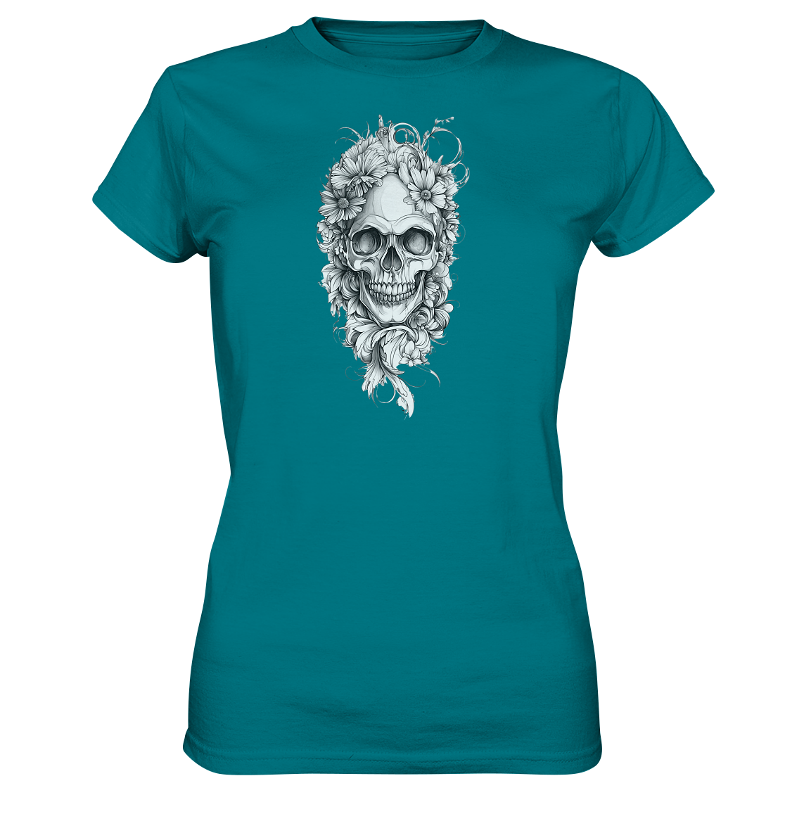 Totenkopfs Blüte  - Ladies Premium Shirt