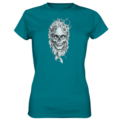 Totenkopfs Blüte  - Ladies Premium Shirt