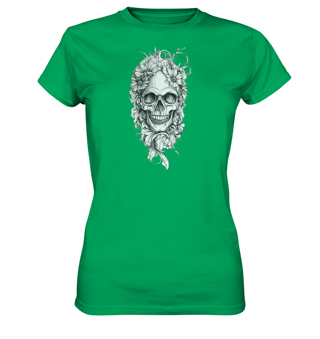 Totenkopfs Blüte  - Ladies Premium Shirt