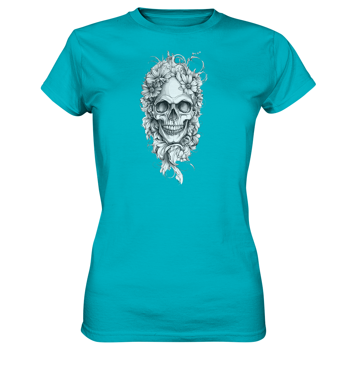 Totenkopfs Blüte  - Ladies Premium Shirt
