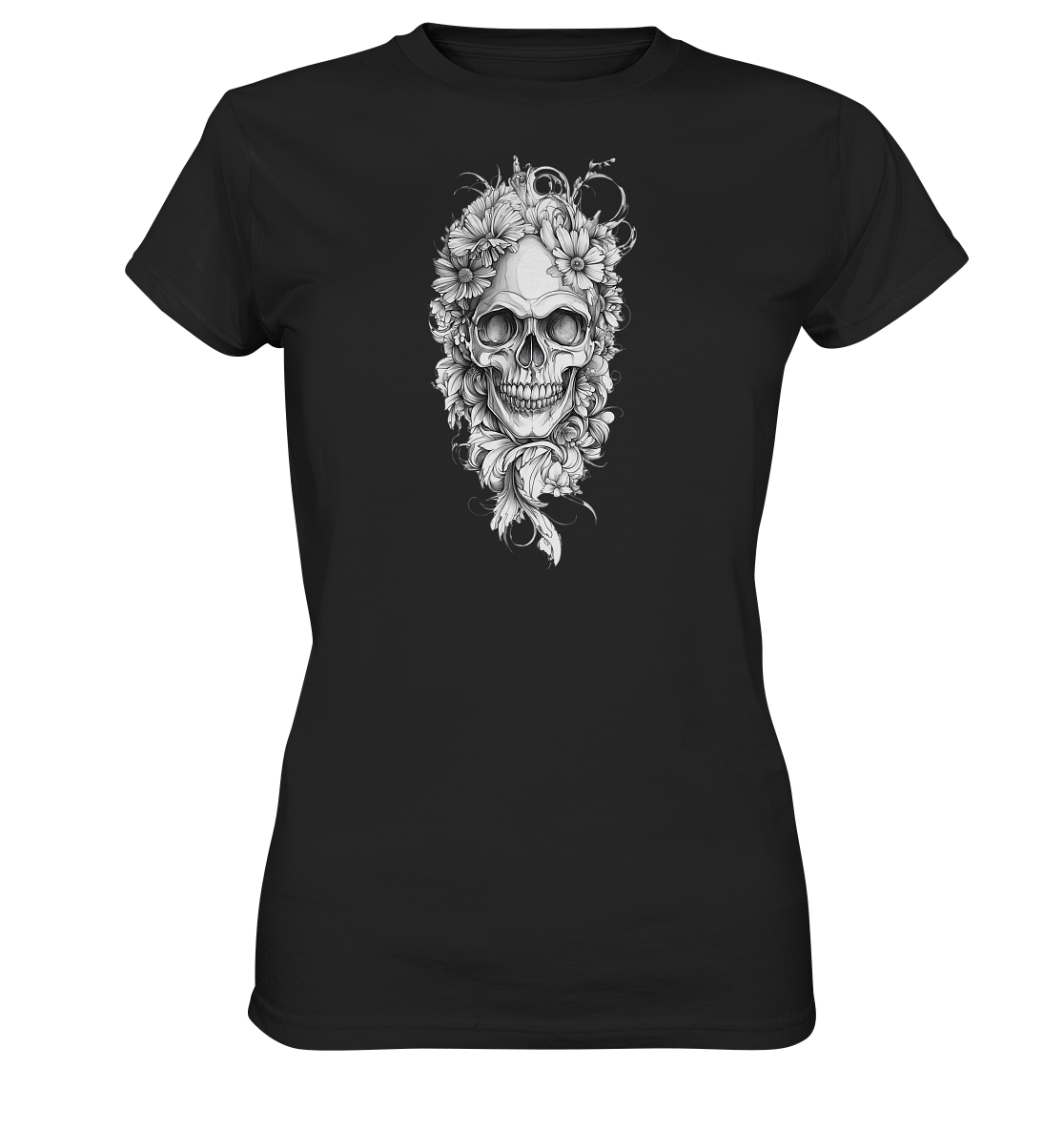 Totenkopfs Blüte  - Ladies Premium Shirt