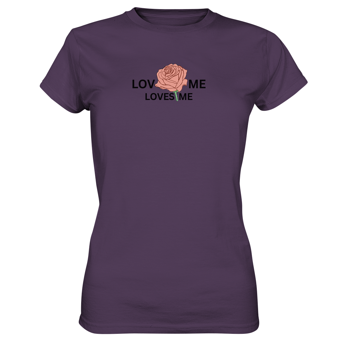 LOVES ME (Rote Rose) - Ladies Premium Shirt